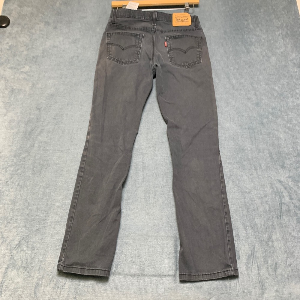 Levi's 511 Jeans Boys 16R Gray Denim Stretch 5 Pockets Slim Fit Straight Leg